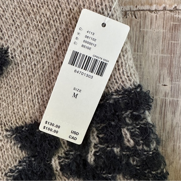 ANTHROPOLOGIE | Women’s Distressed Floral Sweater Vest Beige Size Medium - Picture 6 of 12